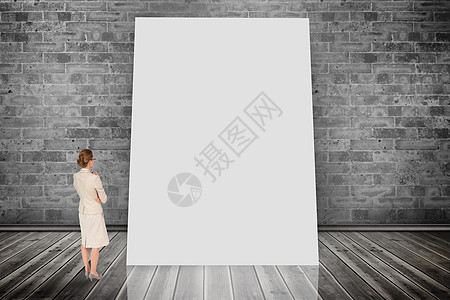 商业女思考者的综合形象思维房间职业砌体绘图眼镜地板商务木地板计算机图片