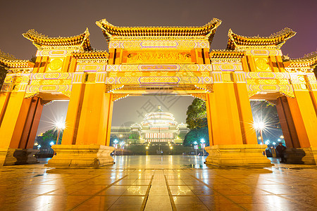 重庆万人大会堂古董纪念碑城市文化建筑学红色大厅建筑艺术图片