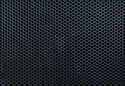 议长烤架黑色格栅墙纸噪音低音技术六边形金属合金网格图片