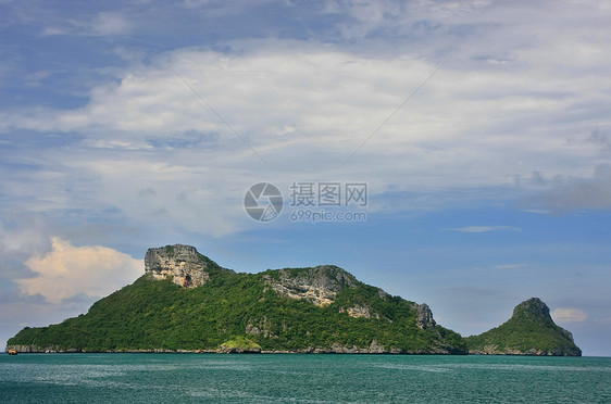 泰国昂忠国家海洋公园泰国森林公园盐水旅行海滩天空海岸线海景海岸热带图片