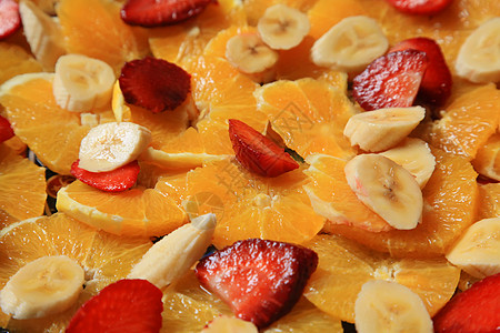 水果沙拉餐饮甜点饮食香蕉食物橘子服务商商业自助餐橙子图片