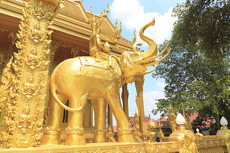 大象雕像金子历史旅游寺庙文化绘画艺术玩具宗教旅行图片