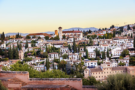 Alhambra 格拉纳达 Cityscape 教堂 Andalusia 西班牙图片