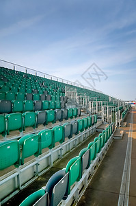 常任席位影视圈娱乐椅子运动看台栏杆体育场座位会场背景图片