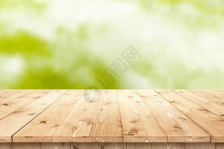太阳中的空木桌 用于产品布置或蒙太奇木工木材松树轻木国家背景纹理硬木建筑平行线背景图片