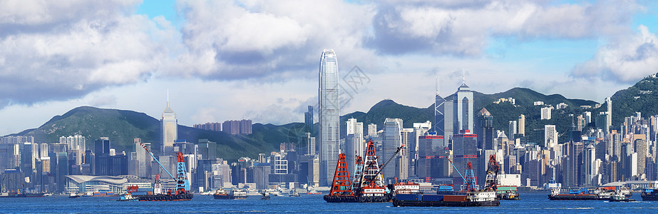 广东全景港口通讯业务背景商业旅行范围商务全球海岸线图片