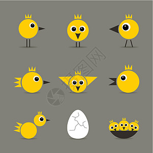 黄黄小鸟背景图片