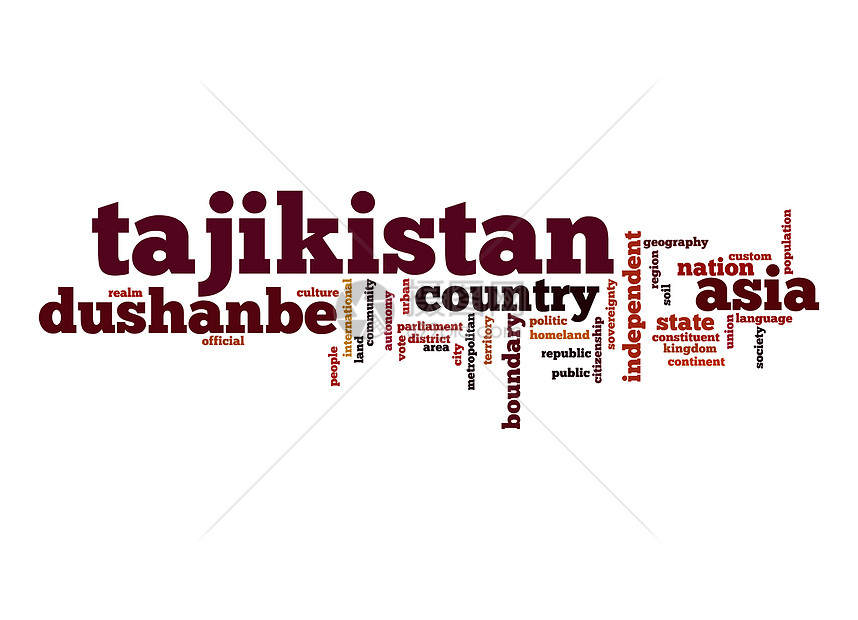 塔吉克斯坦字云图片