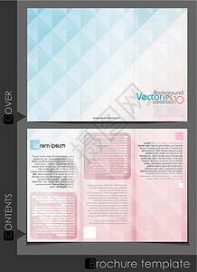 小册子模板设计推介会粉色正方形广告营销蓝色杂志商业文档文件夹图片