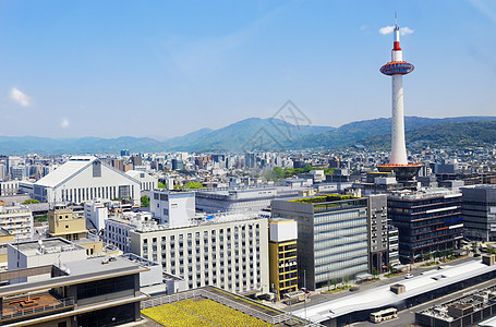 京都 日本天际 在京都塔火车太阳建筑学公车铁路目的地市中心地方地标景观图片