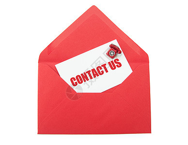 联系我们顾客通讯电话卡片红色社会电子邮件信封打印网络图片