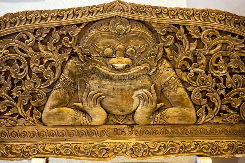 手写雕刻艺术力量木头文化金子雕塑建筑学雕像寺庙装饰品动物图片