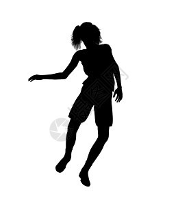 女性篮球玩家 I 说明 Silhouette棕球团队插图运动女孩剪影图片