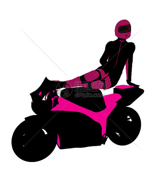 女性运动车女乘自行车者说明剪影自行车齿轮插图越野车运动滑块赛车头盔摩托车图片