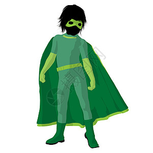 超级英雄Boyl 说明 Silhouette青少年对手男生剪影英雄漫画恶棍男性超能力插图图片