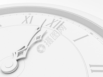 最后一分钟商业白色手表小时速度灰色概念倒数图片