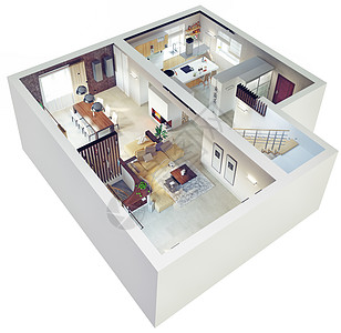 公寓平面图桌子财产天线房间建造家具建筑学厨房房子脚步图片