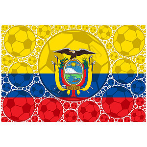厄瓜多尔足球队打败国家黄色团队运动插图冠军皮革胜利竞赛图片