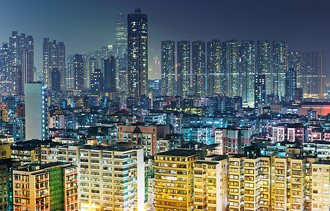 香港的包装公寓背景图片