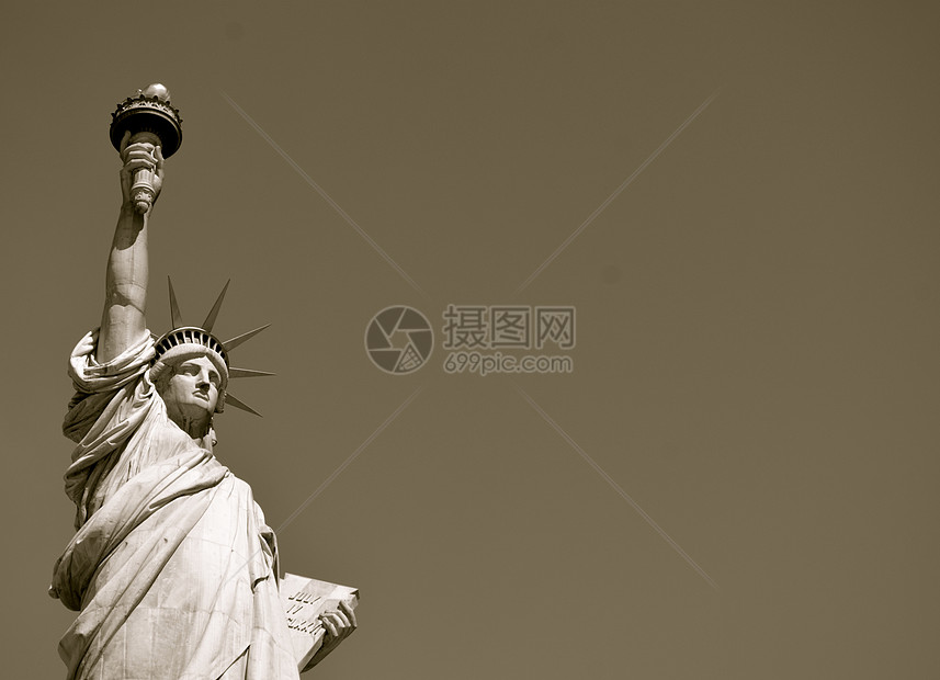 自由女神像  纽约市  33历史性雕像自由国家地标历史自由女神火炬图片