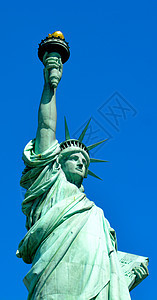 自由女神像  纽约市  55雕像历史性历史国家火炬自由地标自由女神背景图片