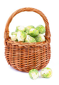 布鲁塞尔芽蔬菜绿色素食灰色柳条饮食静物食物健康饮食甘蓝图片