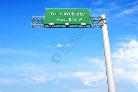 公路标志  您的网站蓝色路标指导运输网页主页插图帮助框架博客图片