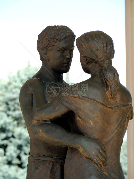 两位情人的雕像 马其顿斯科普里图片
