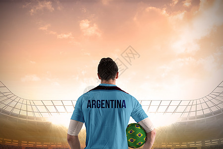 阿根廷足球运动员的球手队图片