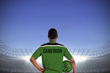 喀麦隆足球运动员的球手图片