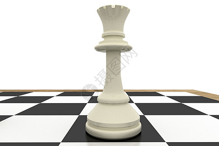 象棋板上的白皇后图片