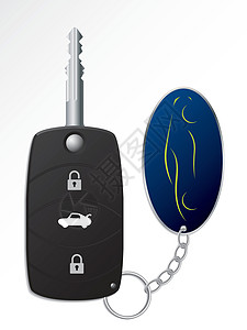 配有密钥卡的现代汽车键图片