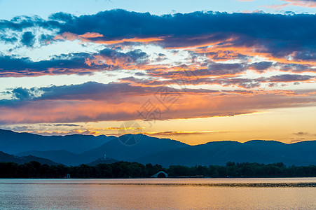 昆明湖文化历史性日落爬坡艺术风景天空公园狮子绿色图片