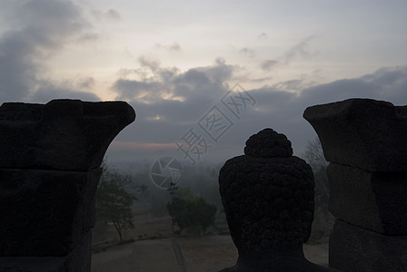 背包旅行波罗布杜尔佛教徒旅游独奏航程冒险寺庙佛塔瑜珈火环背包背景