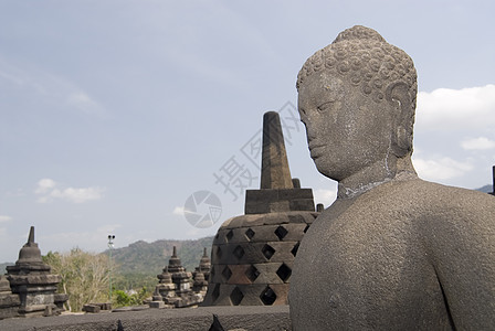 波罗布杜尔旅游寺庙人心航程佛塔火环旅行独奏佛教徒瑜珈图片