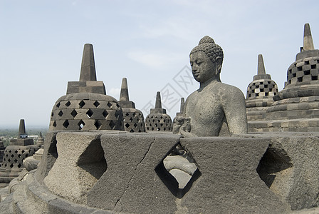 波罗布杜尔航程人心佛教徒寺庙旅游背包火环独奏佛塔冒险图片