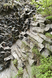 德国的火山公园斯坦材料火山岩旅行火山石头岩石山脉地质学图片