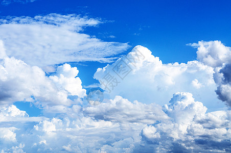 蓝天空背景云景天气白色蓝色阳光天堂图片