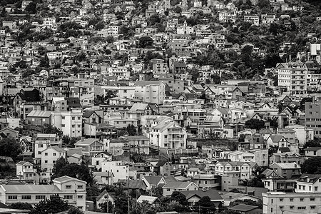 塔那那那利佛山丘上的堆满房屋爬坡城市建筑景观房子建筑学鸟瞰图住宅图片
