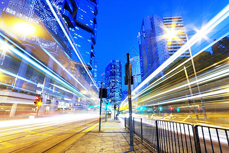 香港交通灯路建筑学场景建筑公共汽车灯光汽车驾驶中心运动蓝色图片