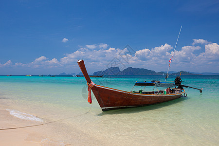 海上船只晴天热带海滩蓝色娱乐天堂情调珊瑚风景旅行图片