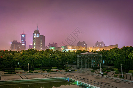 上海科技博物馆办公室建筑物天空摩天大楼地标蓝色紫色景观大都会市中心图片