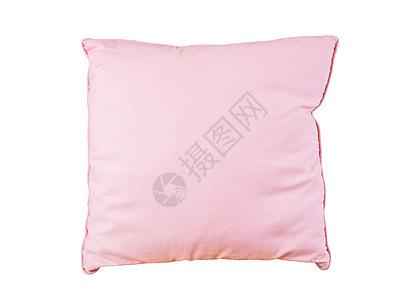 白色背景上的粉色枕头奢华桌子房间建筑学风格房子框架商业酒店家具图片