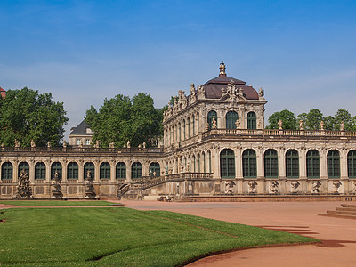 德累斯登 Zwinger画廊法庭瓷器收藏大师沙龙展览物理学家展览馆背景