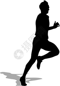 运行光影 矢量插图肾上腺素街道男人成人跑步运动团体训练男性速度图片