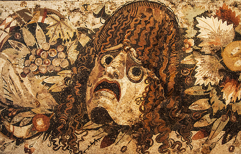 Mosaic 摩西语废墟房子旅行马赛克壁画神话宗教纪念碑地标建筑学图片