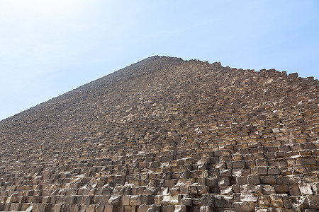 开罗吉扎大金字塔上空的热烟雾图片