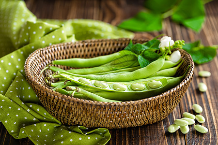 绿豆厨房豆类乡村农业桌子篮子扁豆蔬菜美食细绳图片