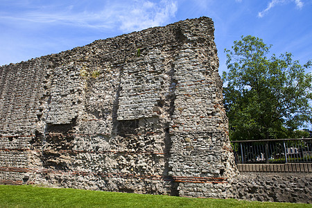 罗马墙伦敦城墙旅游观光建筑学旅行边界历史性地标城市英语历史背景