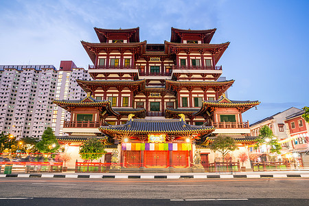 新加坡佛泽牙齿遗牙寺庙建筑宗教佛教徒街道信仰雕像捐赠者建筑学地标宝塔图片